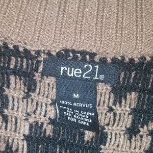 Rue21 Sweaters - Tan and black knitted shrug Rue21 Sweaters - Tan and black knitted shrug